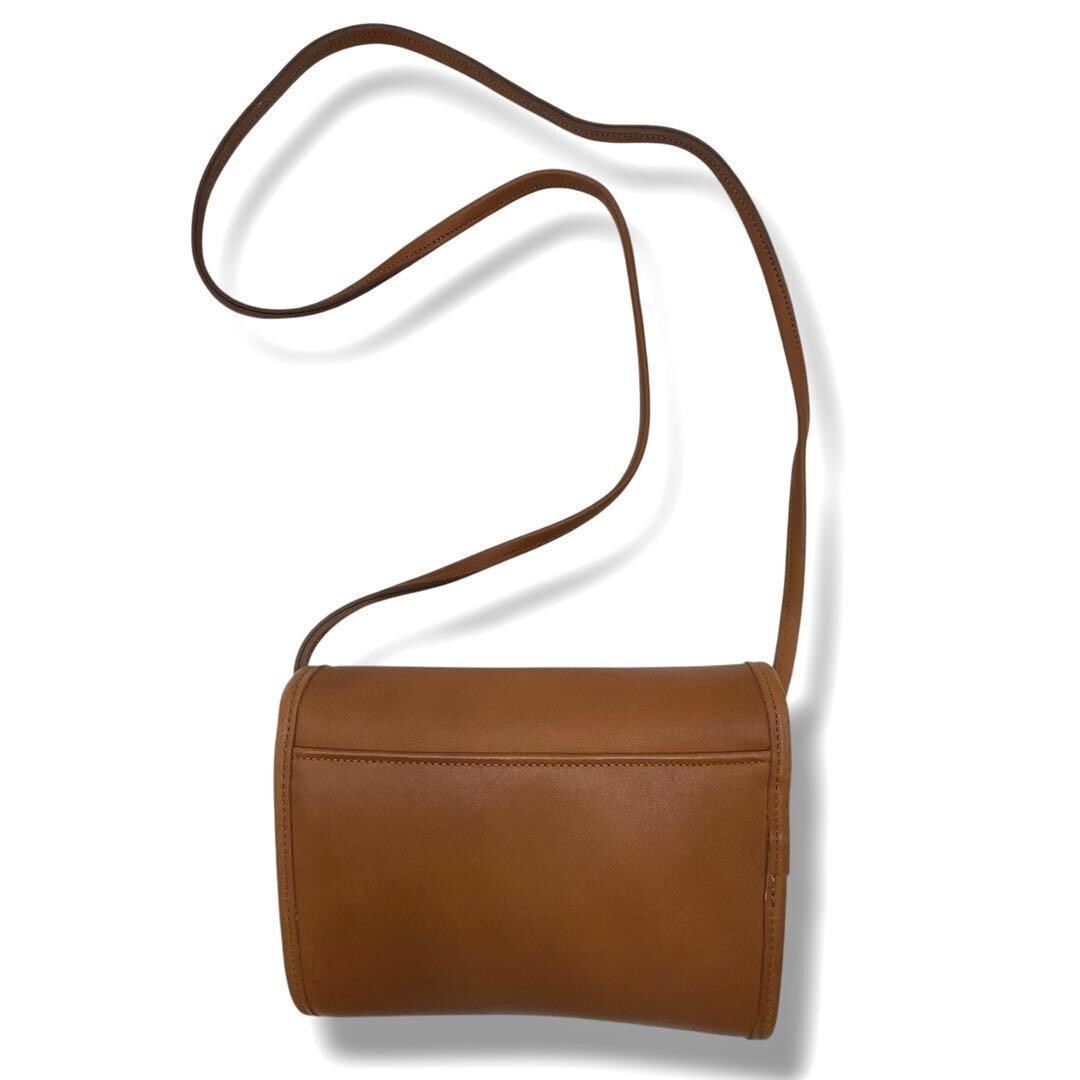 COACH Christy 9892 Brown Leather 2Way Crossbody Shoulder Bag Germany Turn Lock