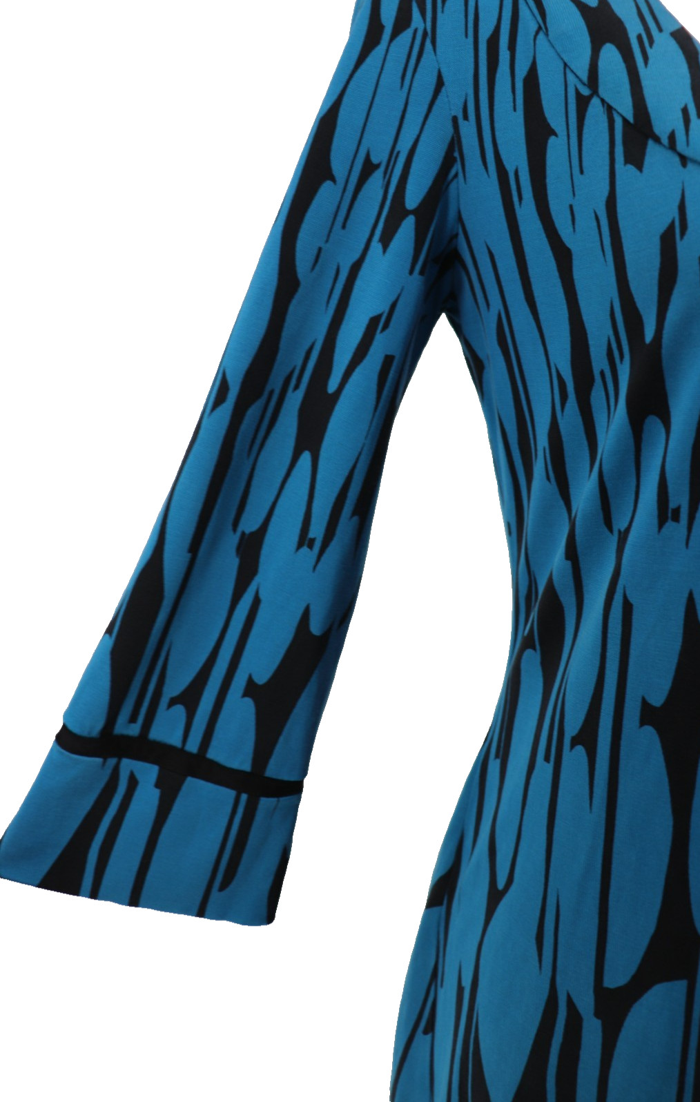 Diane Von Furstenberg All Silk Dress Sz Small Aggie Freedom Trail Mini Teal DVF