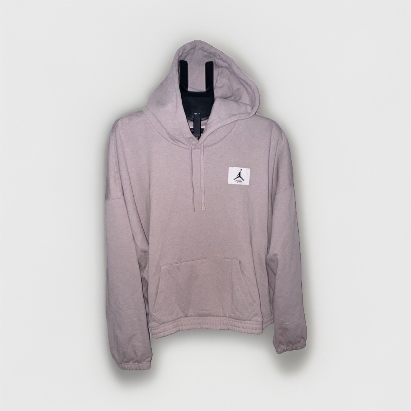 Jordan Jumpman Flight Fleece Pullover Hoodie Drawstring Pockets Gray