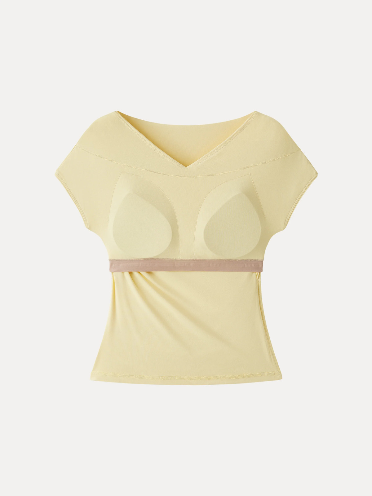 OGL SkinKiss Surplice V-Neck Ruching Bra Top