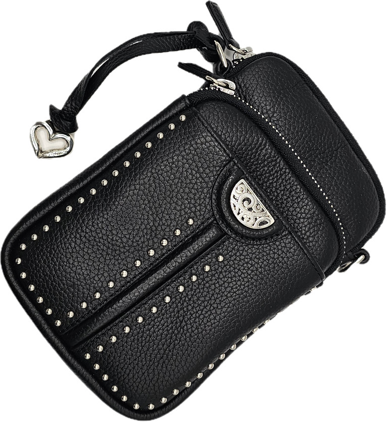 Brighton Zak Mini Utility Bag – H15513 – Black Leather