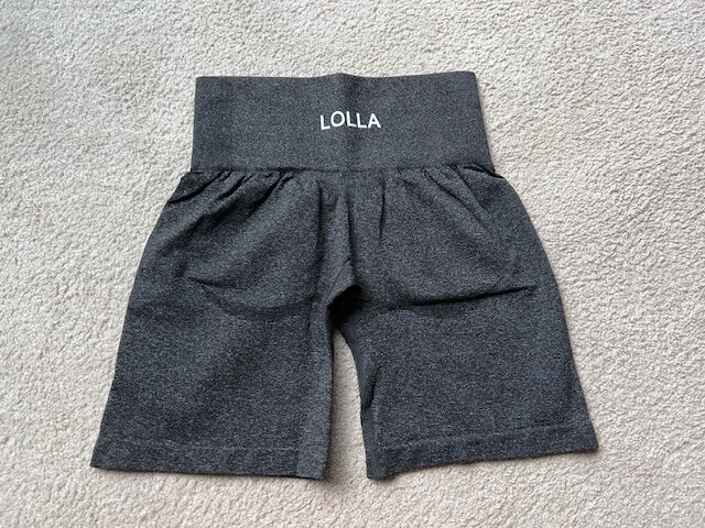 LOLLA Women’s High Waist Seamless Workout Shorts Butt Lifting Ruched Booty Smile