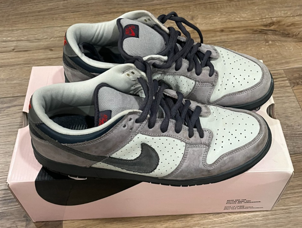 Nike Dunk Low Pro SB Bandaid Gray Black Red Men’s Size 13 Excellent RARE!