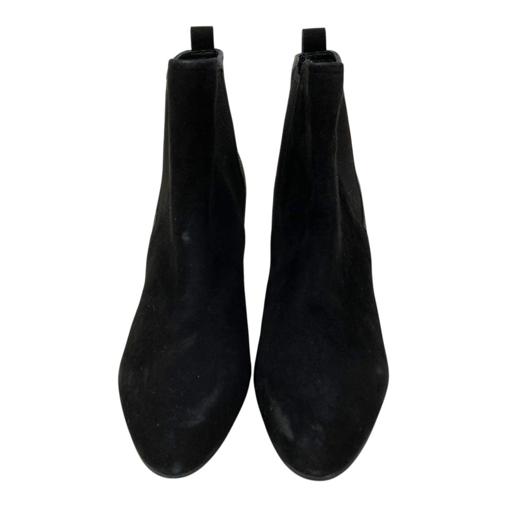 REGAL Side Gore Short Boots 9.3″” Black Gray Women USED