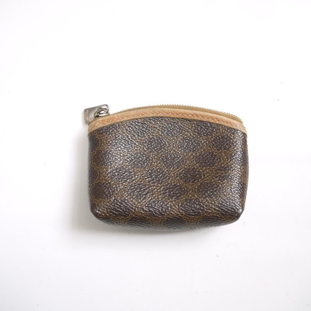 Celine Macadam Pattern All Over Leather Coin Case