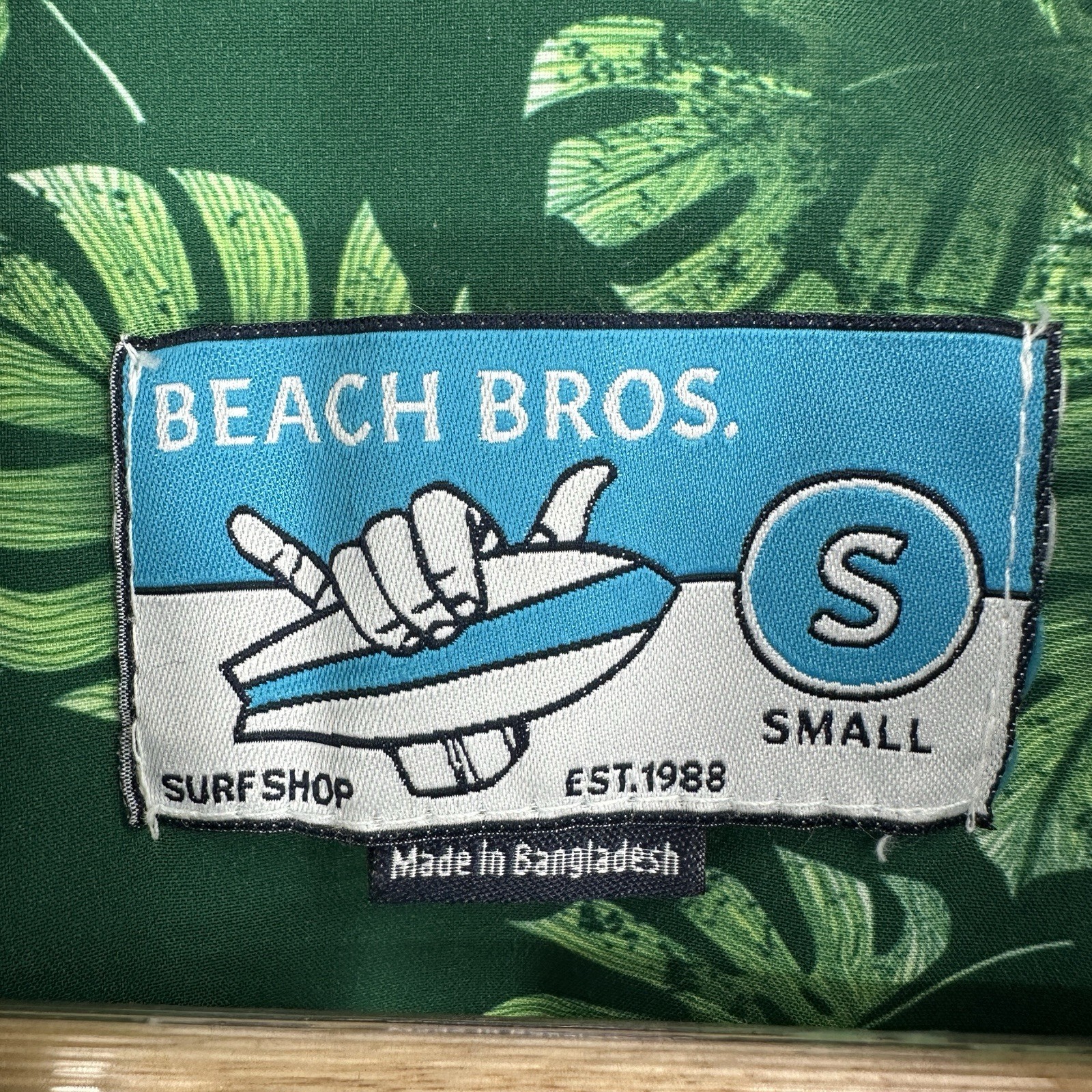 Beach Bros Monstera leaf small matching cabana set tropical beach set men’s