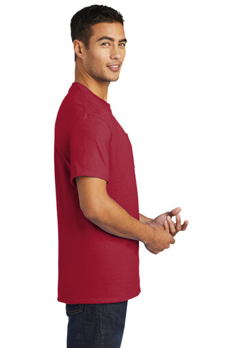 Port & Company PC61PT Mens Big & Tall Short Sleeve Essential T-Shirt With Pocket