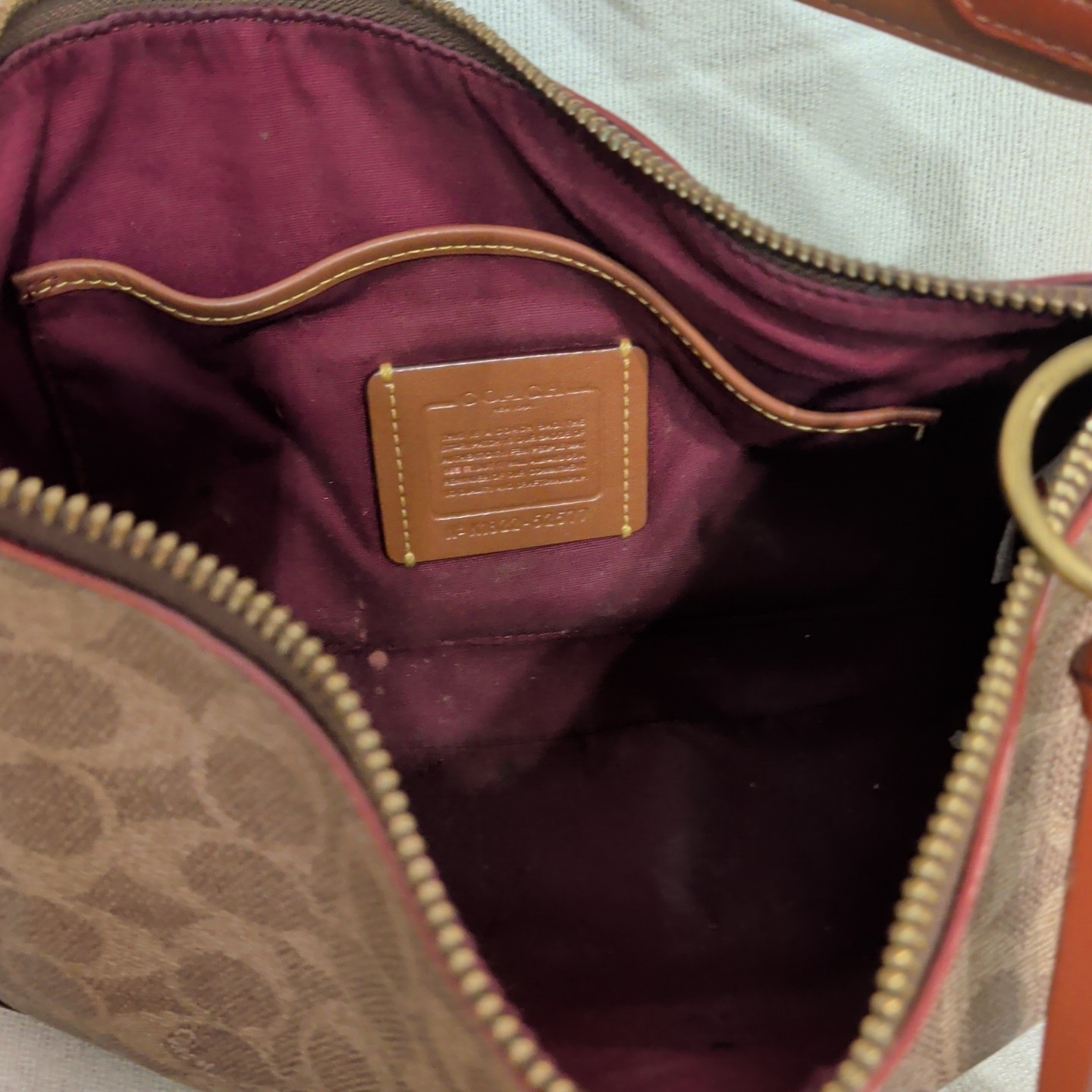 Coach 3-Piece Set: C4825 Lori & Sutton & Wallet in Leather-Tan Rust Collection