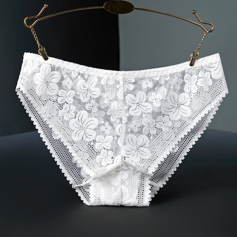 3X Women Low Waist Knickers Briefs Lady Lace Seamless Underwear Panties