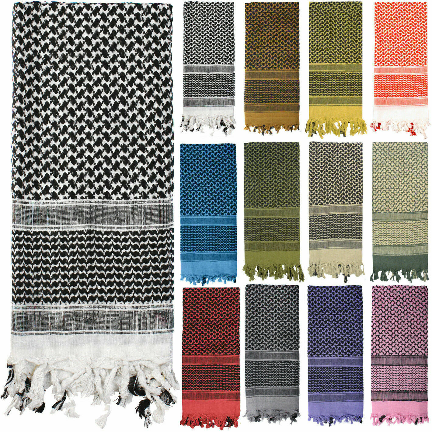 Shemagh Lightweight Arab Tactical Desert Keffiyeh Scarf Head Cover