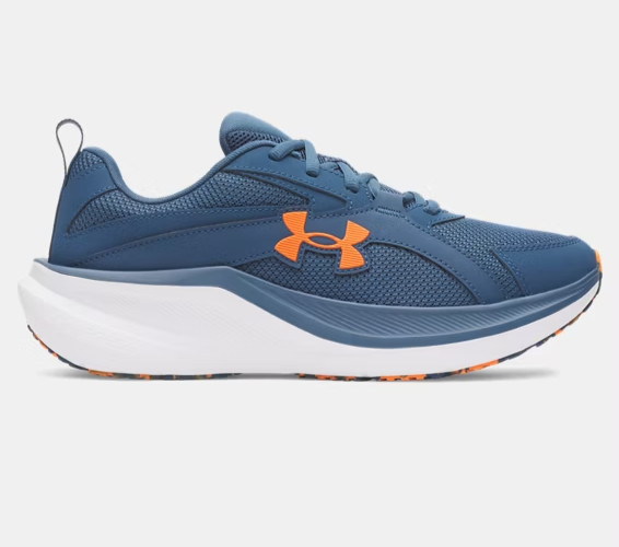 UA Charged+ Assert 11 Shoes Mens Wham Blue Solar Orange 6006723 498
