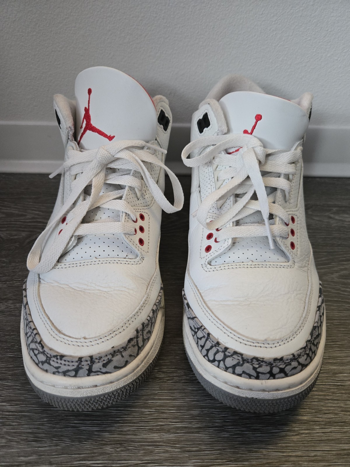 Nike Air Jordan 3 Retro White Cement Reimagined Sneakers Men’s Size 8.5 No Box