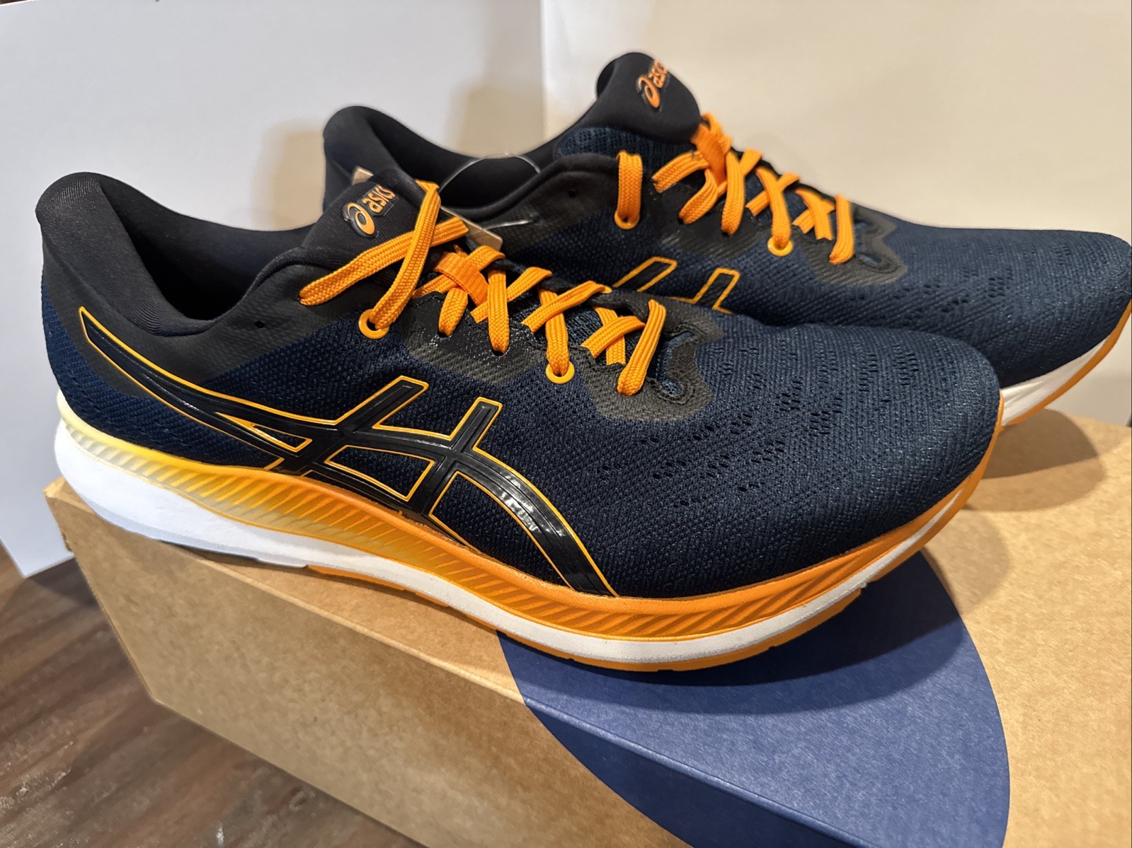 NIB ASICS Men’s Size 11 Ezeride Running Shoes French Blue/Fellow Yellow 🔥