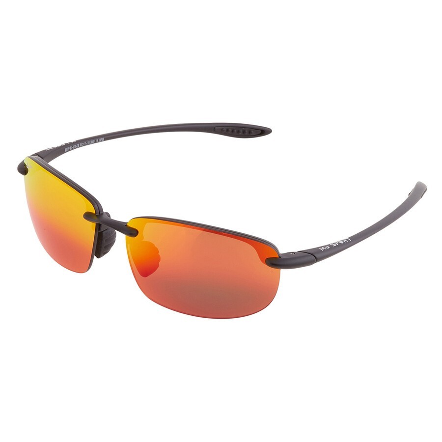 Maui Jim Ho’okipa Universal Fit Black / Hawaii Lava Polarized Lens RM407N-2M NEW