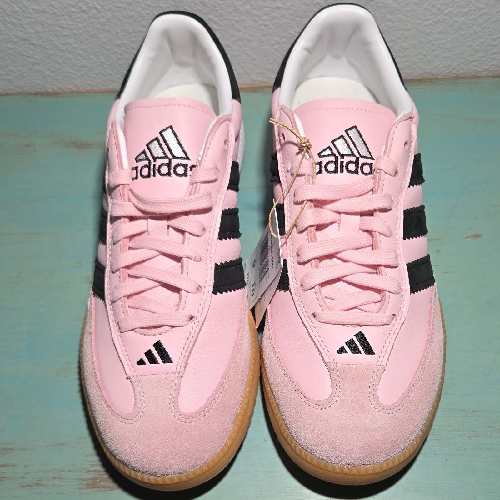 Adidas Samba Millenium Sneakers Pink/Black/Gum. Leather/Suede Mens Size 9. NEW