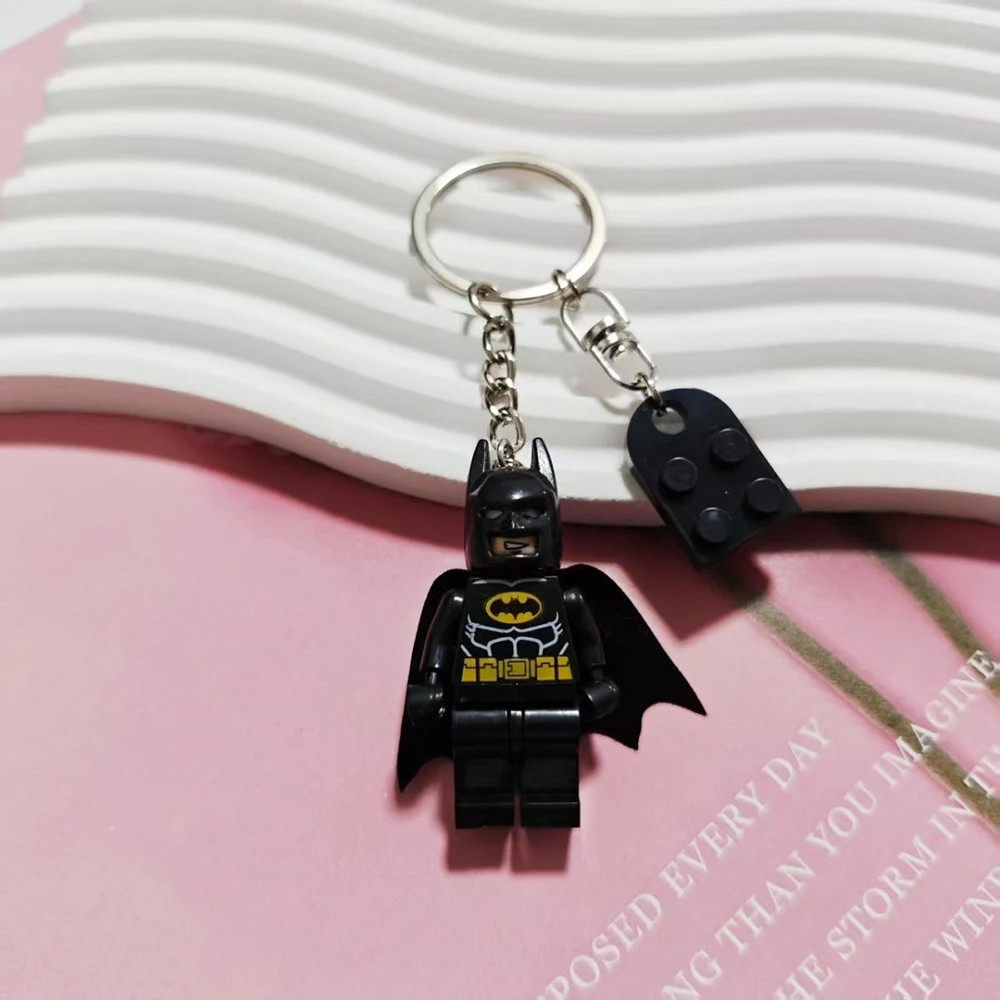 2024 Pink Fairy Batman & Black Batman Lego Keychain CUTE-New Gift*