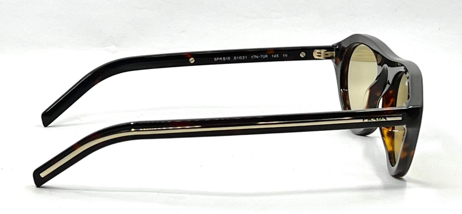 Prada SPR B15 17N-70R Tortoise Sunglasses Unworn Full Kit Made Italy