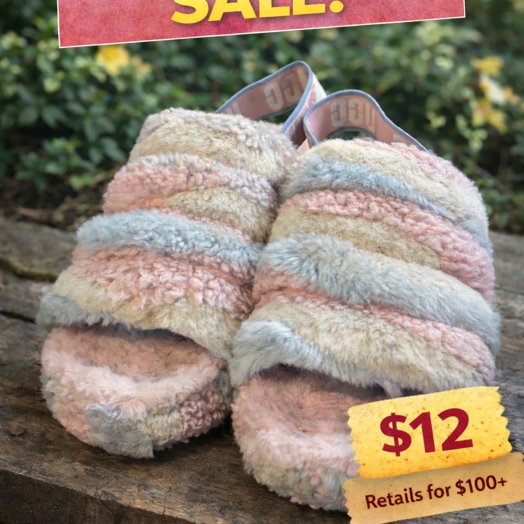 UGG slippers multi color size 9