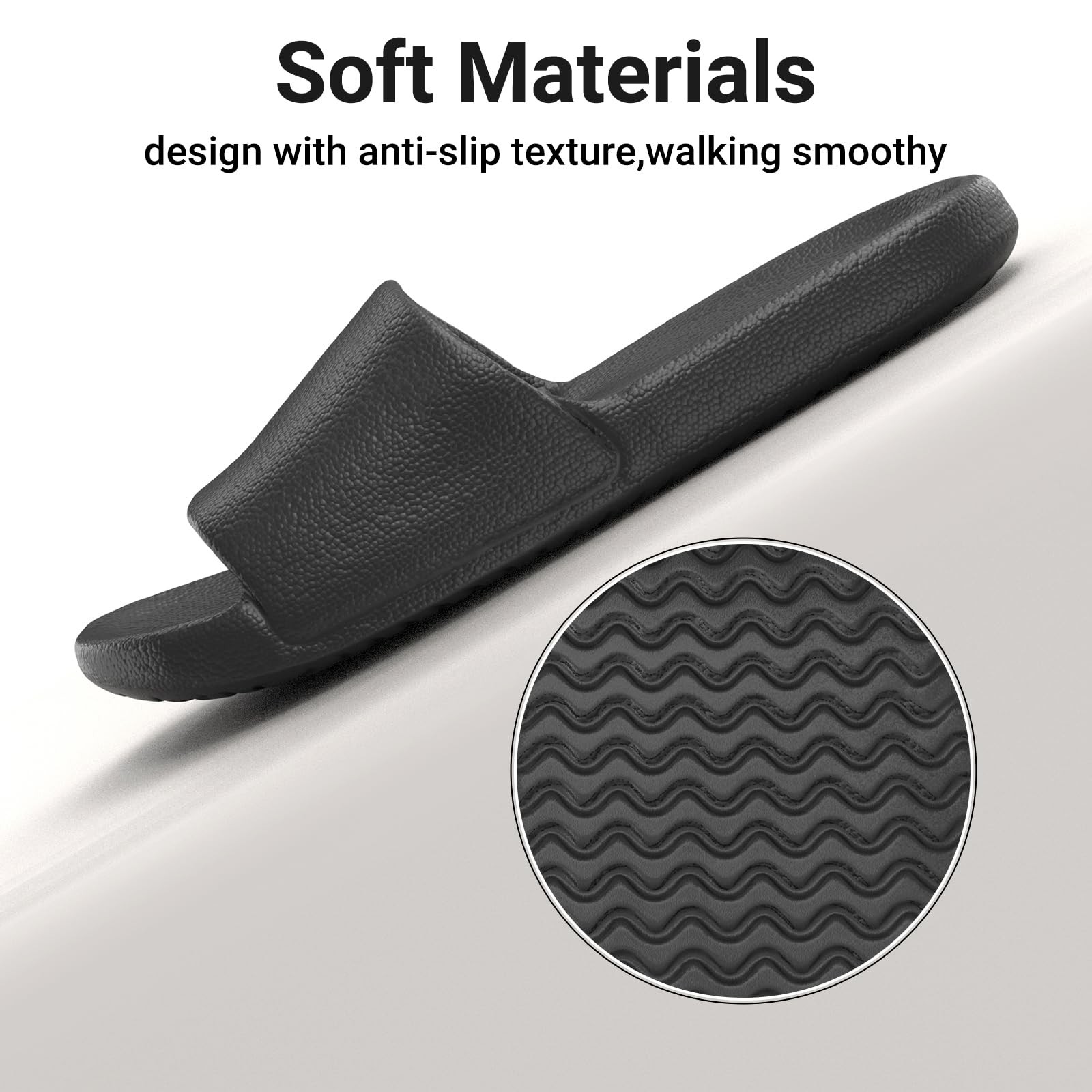 Non-Slip Shower Shoes for Men & Women – House Slippers with Arch Support Quic…