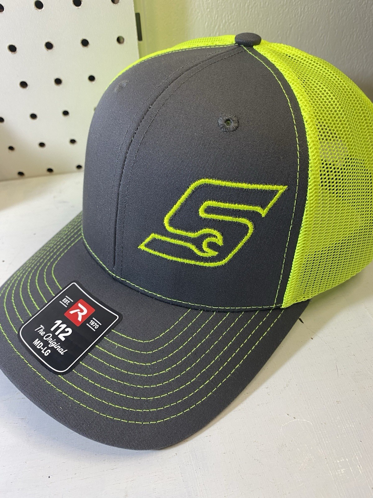 Snap On Richardson 112 Trucker Cap Hat Mesh Snapback Embroidered HiVIZ