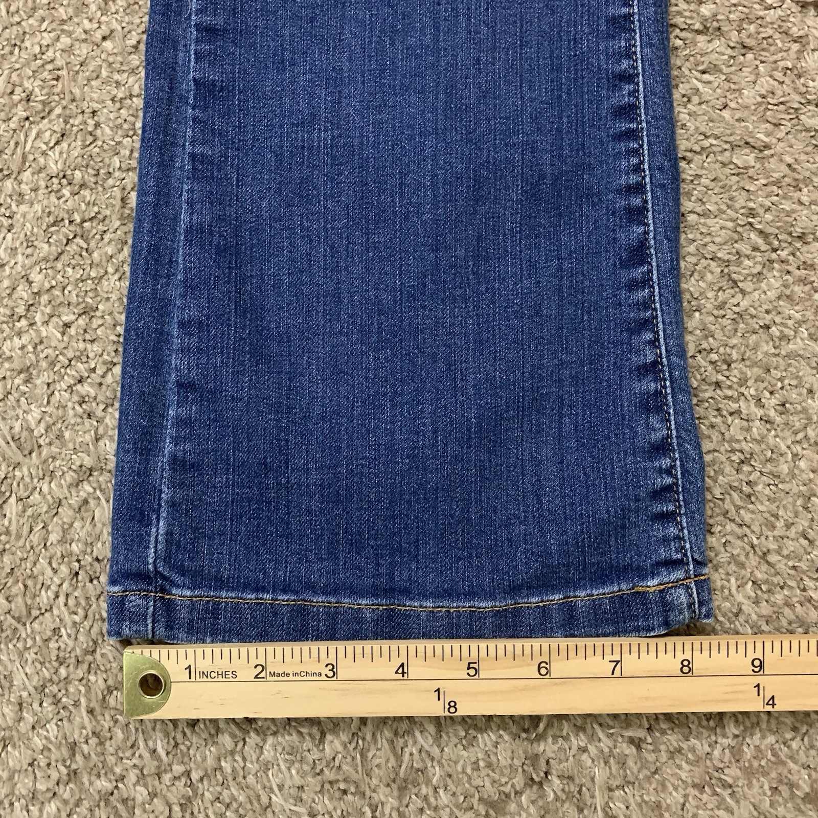 LL Bean Jeans Womens 12 Reg Dark Wash Classic Fit Boot Cut Leg High Rise Stretch