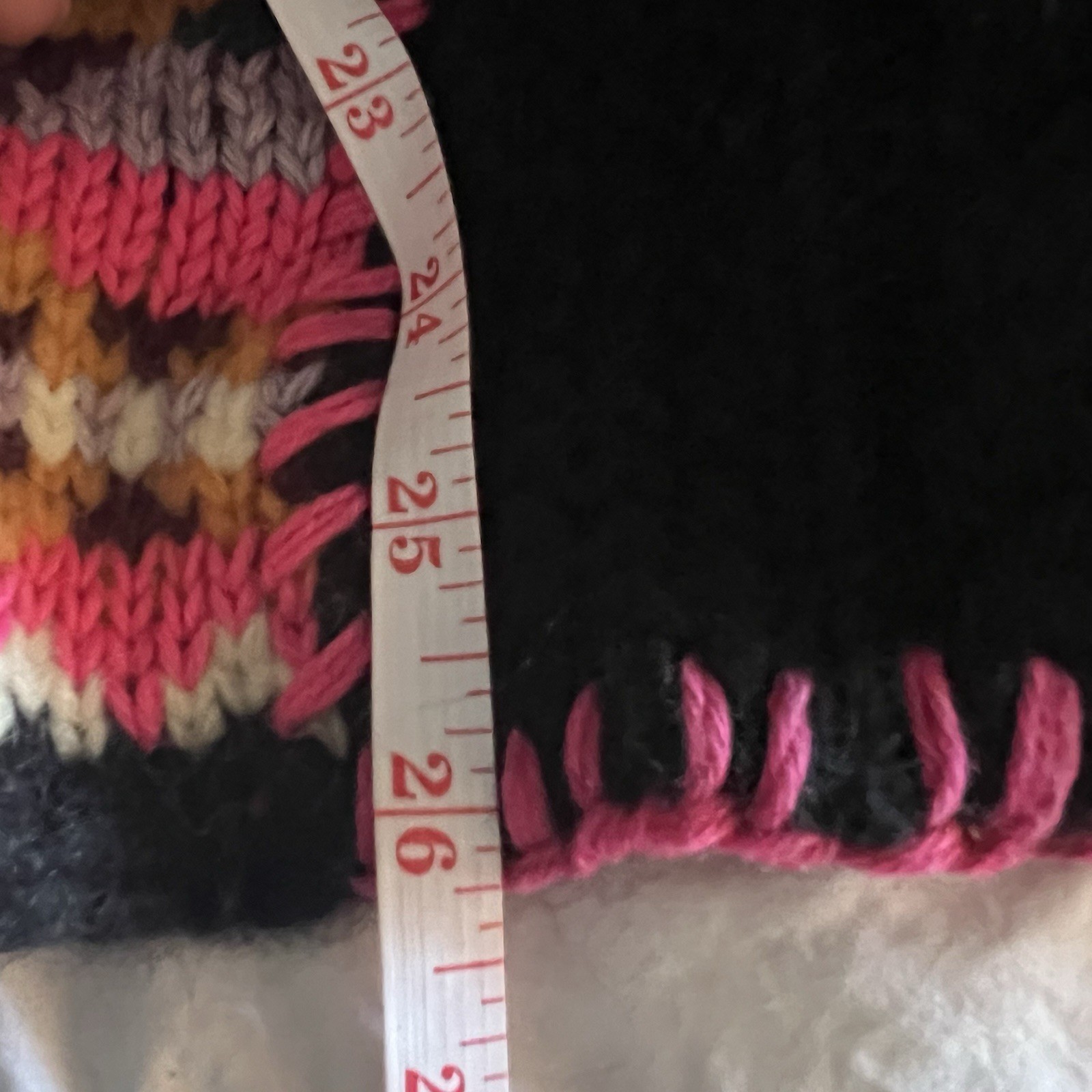 Lingua Franca Hutton Patchwork Crewneck Baby Alpaca Sweater Size XS