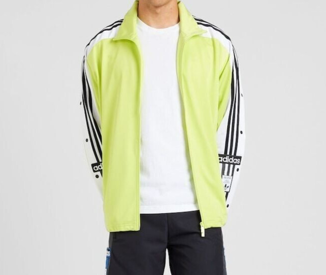 ADIDAS Men’s Originals MEGABREAK ADIBREAK Track Jacket Size M Bahia Glow JN0811