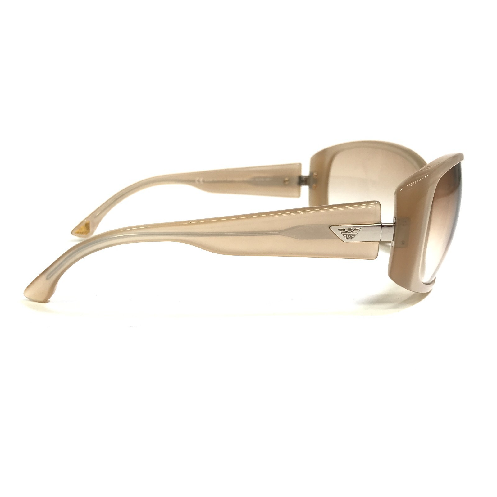 Emporio Armani Sunglasses EA9302/S BCRS7 Nude Wrap Frames with Pink Lenses