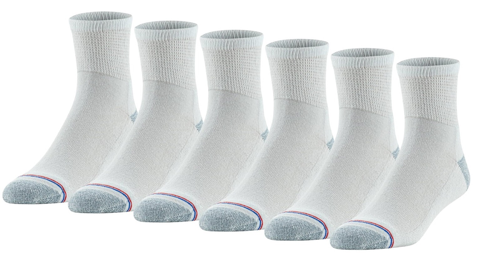 MediPeds Men’s Non-Binding Ankle Socks, 6-Pairs, Size XL 12-15