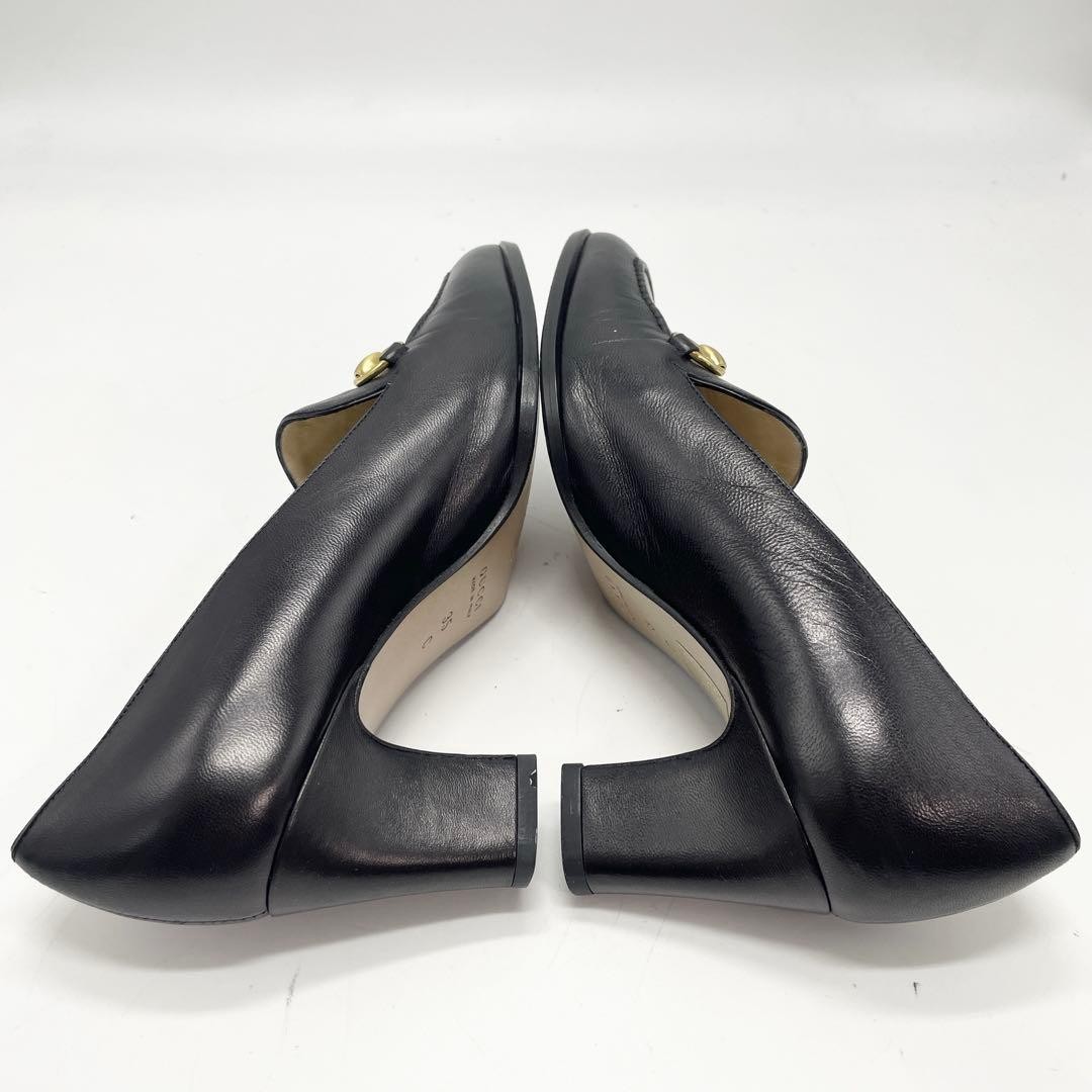 Gucci Horsebit Pumps Leather Black Women’s Size EU35/US5
