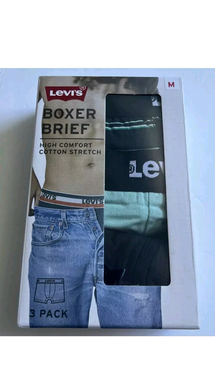 Levi’s Men’s 3 Pack Boxer Briefs Comfort Cotton Assorted Colors Choose Size