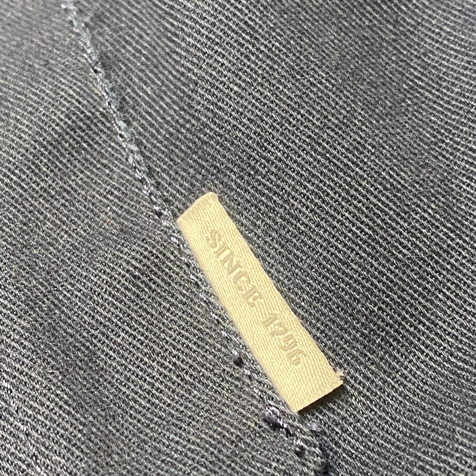 Peregrine Blazer Jacket Men’s Medium Navy Blue Cotton Chore Button-Up Made in UK