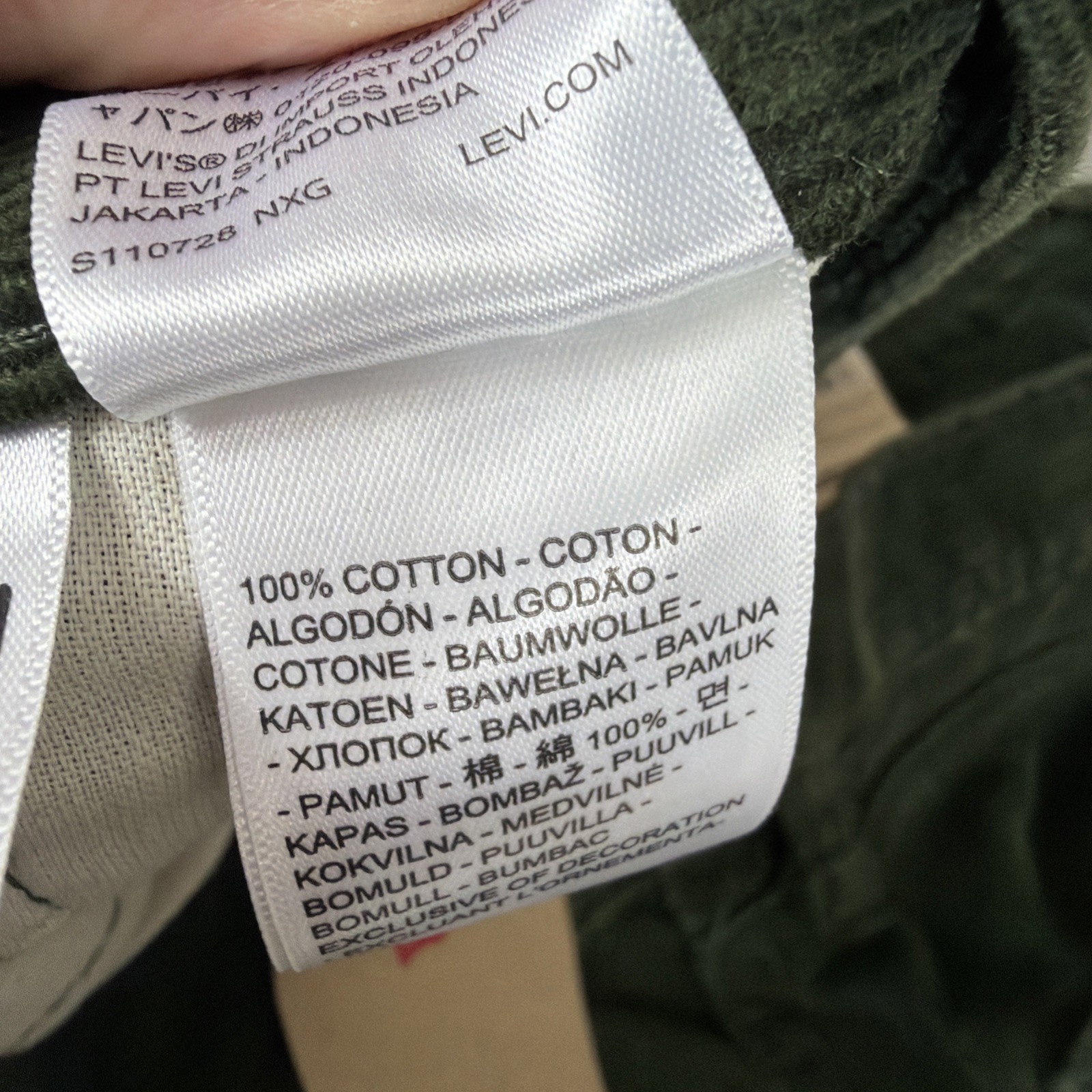 Levi’s 565 Loose Straight Corduroy Jeans Men’s Size 34×32 Olive Green Y2k Cotton
