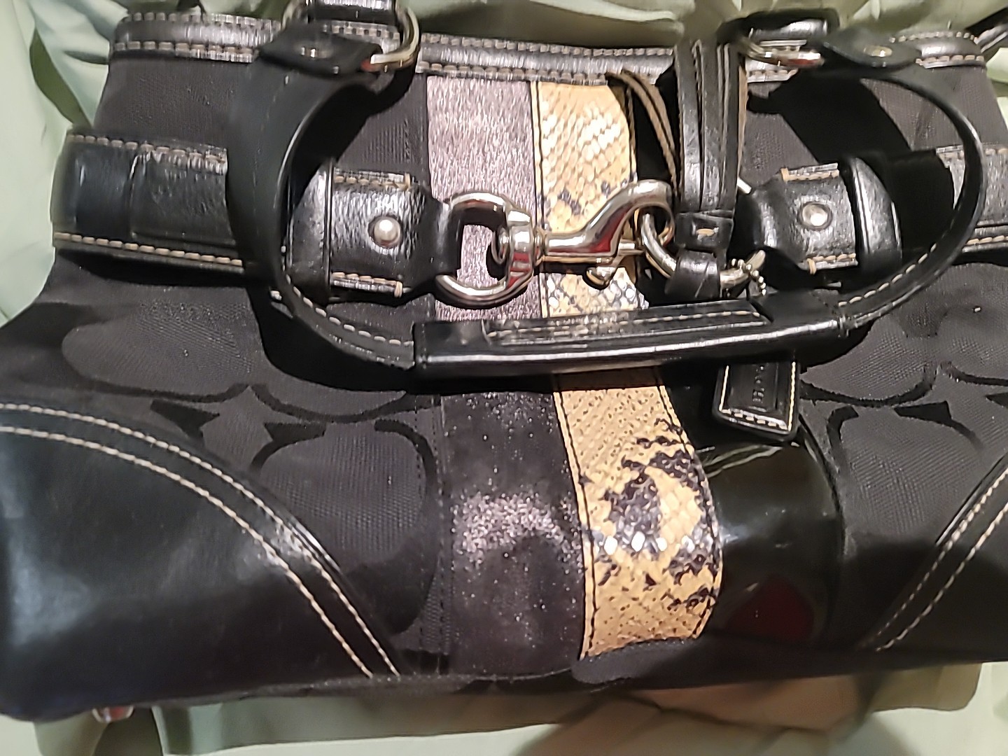 Make an Offer!! Vintage Coach CC Hampton logo designer Purse Handbag Bag 2000’s