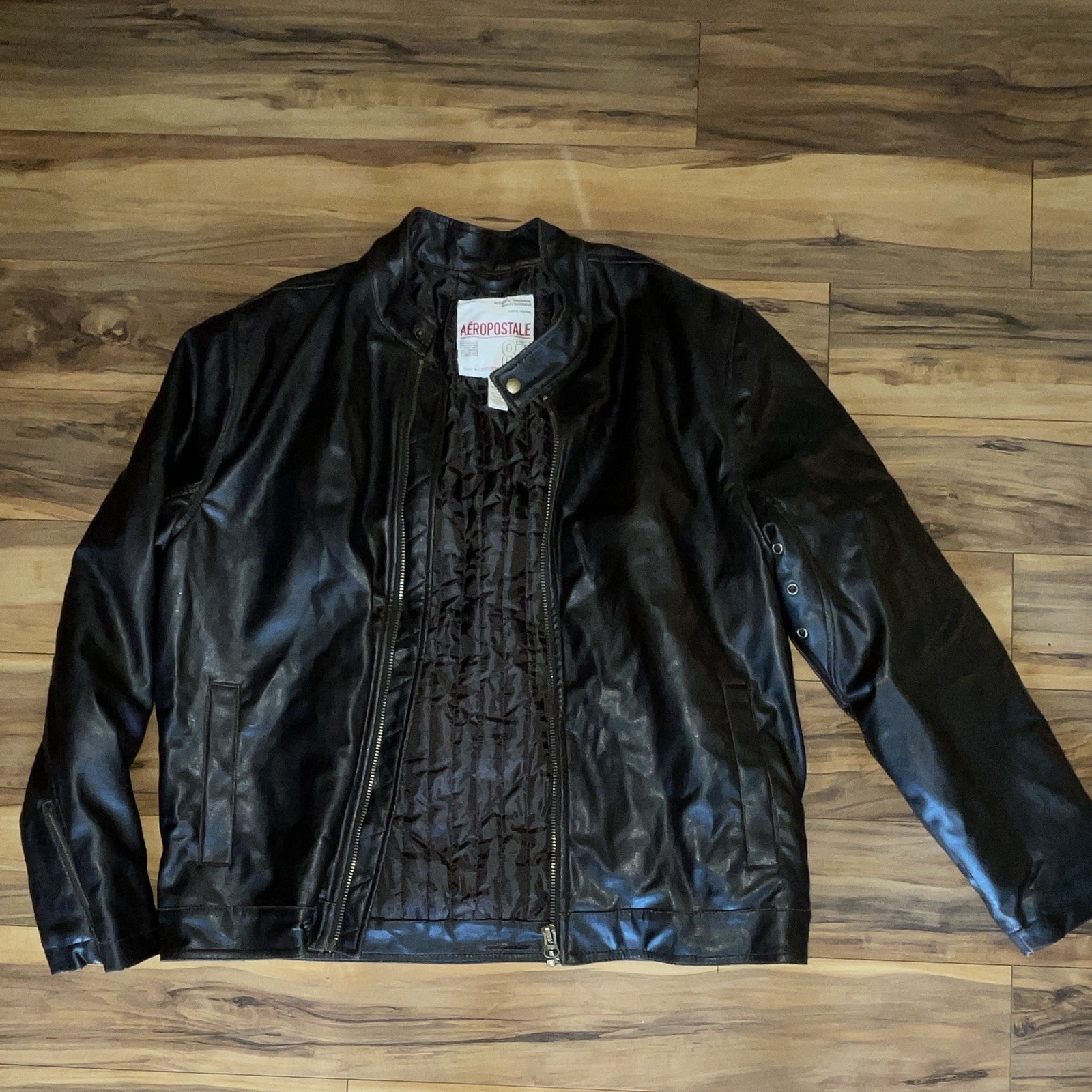 Aeropostale Men’s Leather Jacket Size Large