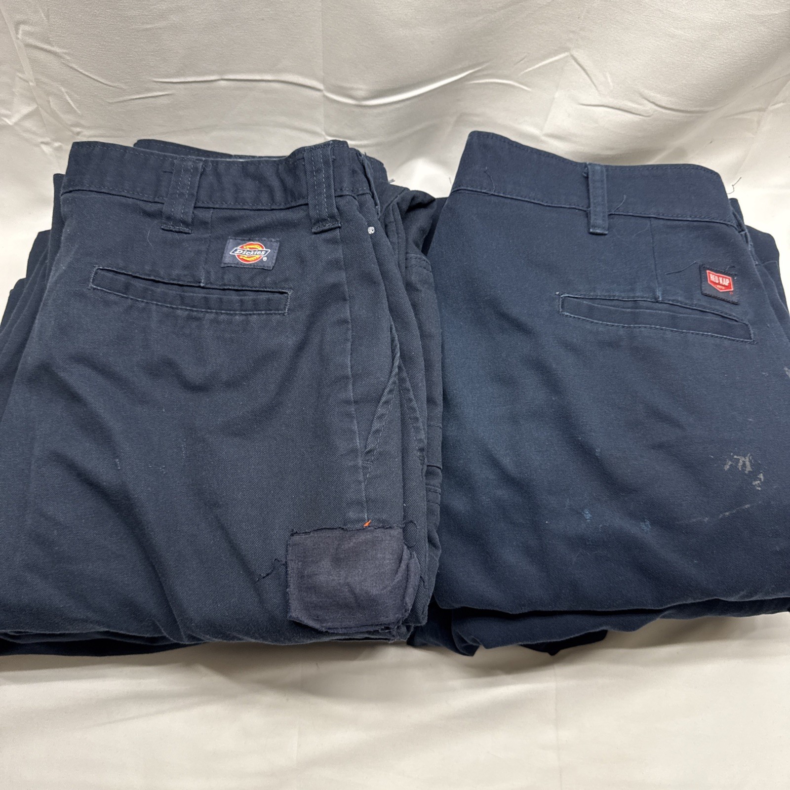Lot of 7 Size 34×34 Men’s Dickies/Red Kap Cargo Work Pants Navy Blue SEE DETAILS
