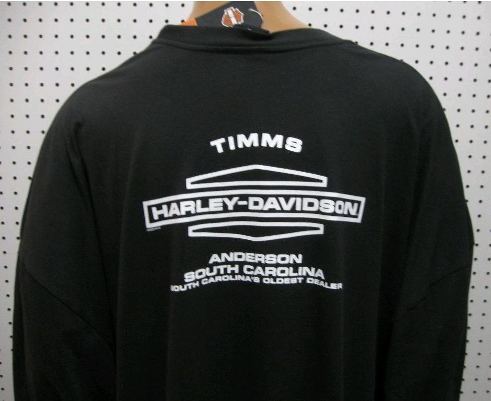 5X NWT Men’s Harley Davidson Speed Santa Long Sleeve Tee Shirt Defect