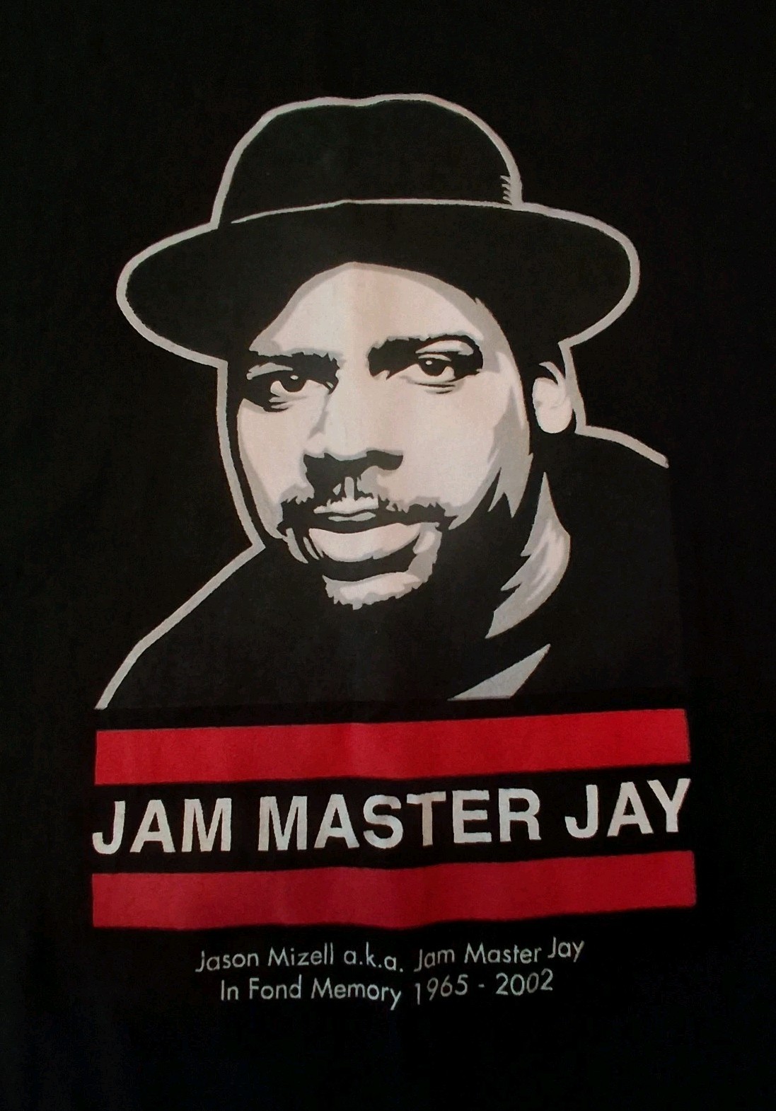 Run-DMC – Vintage Y2K Jam Master Jay Memorial T Shirt Black XXL Rap RIP 🙏
