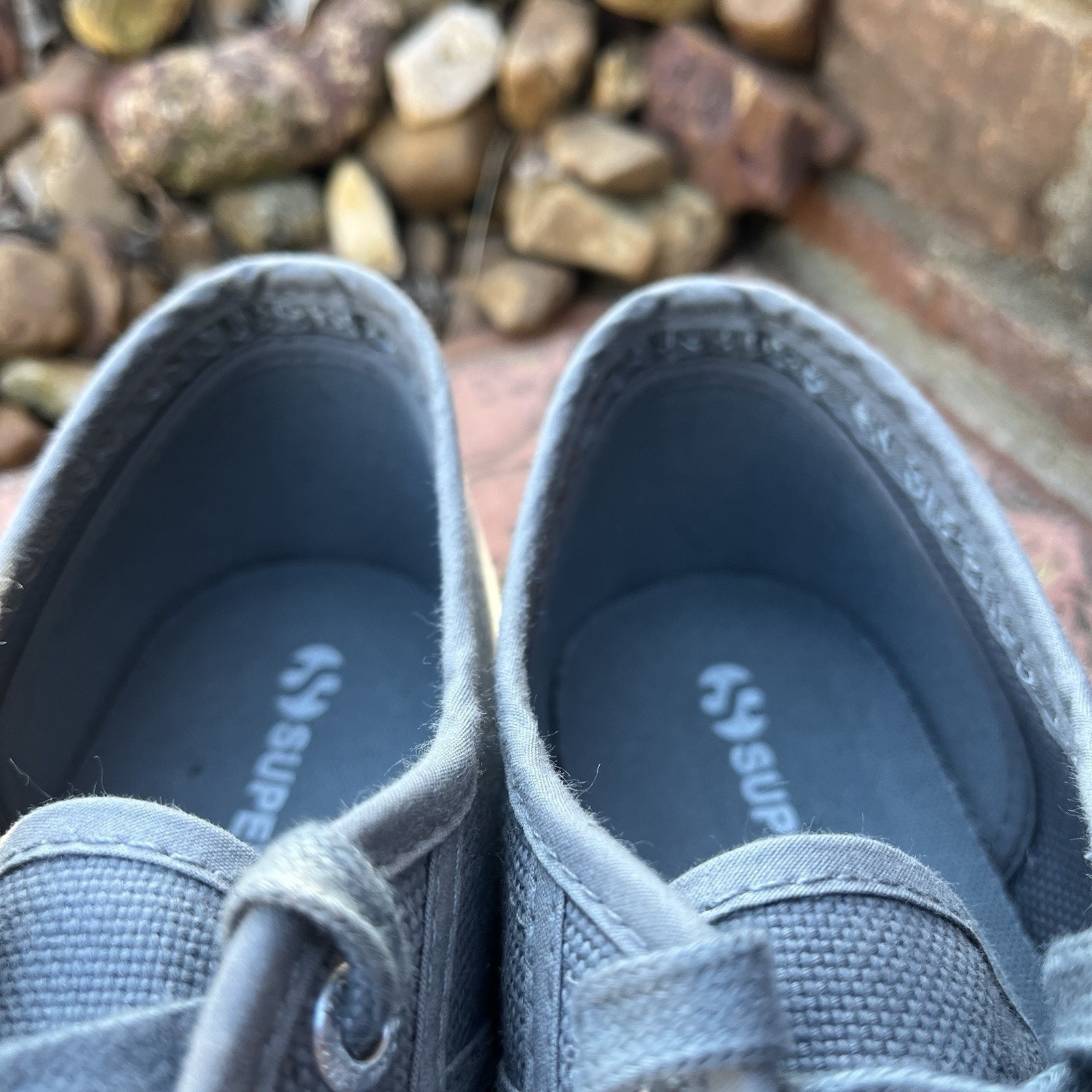 Superga 1.5 in Platform Canvas Sneaker Size 8.5 Gray Women’s Shoes