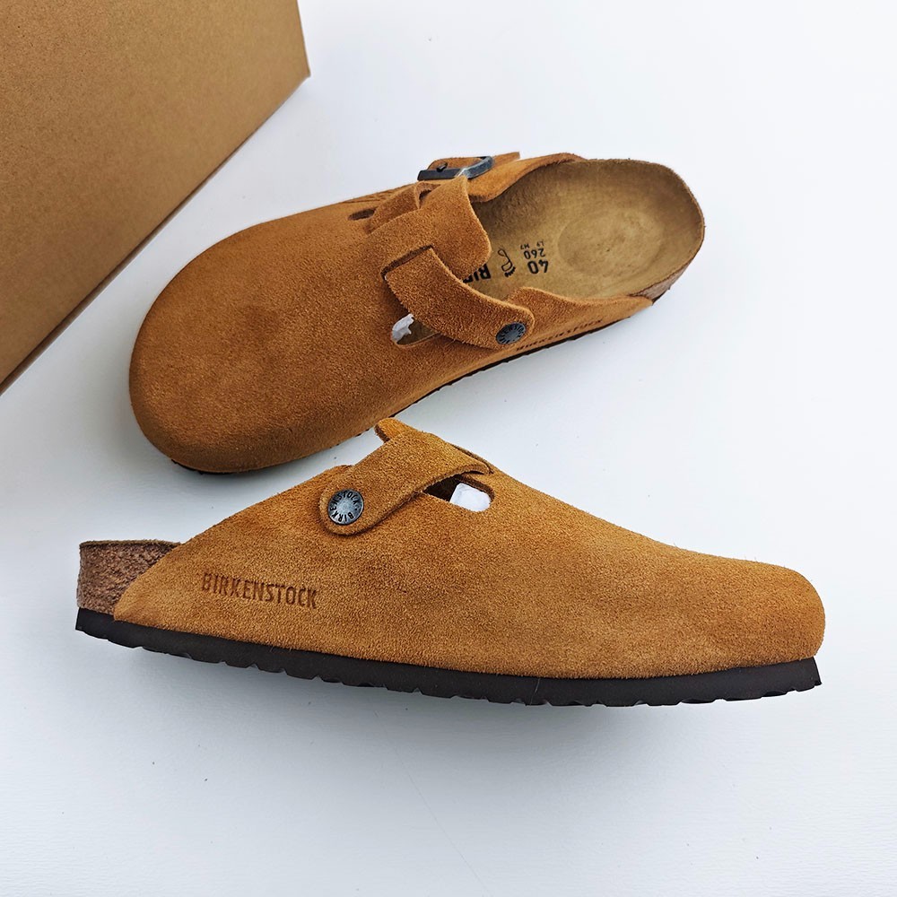 Birkenstock Boston x Stussy Caramel Clog Wide Women’s Shoes EU37-45 With Box
