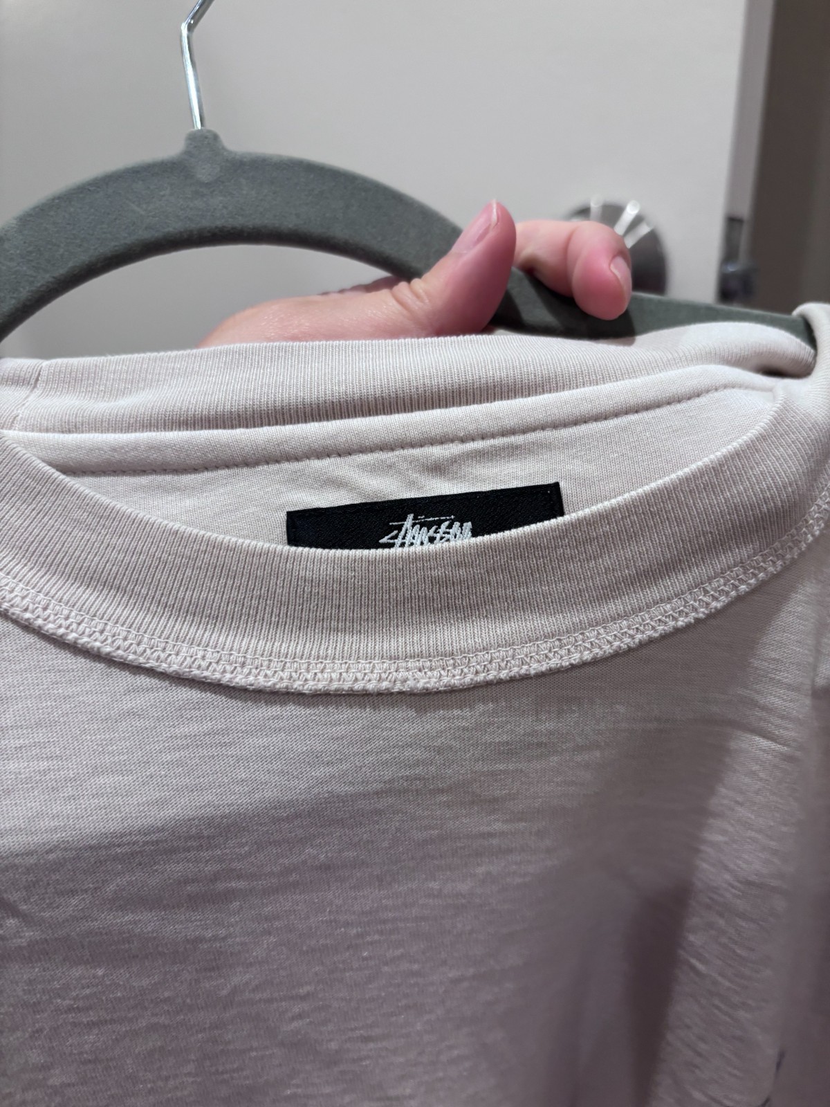Stussy Lazy Tee Size M In Bone Color T-Shirt