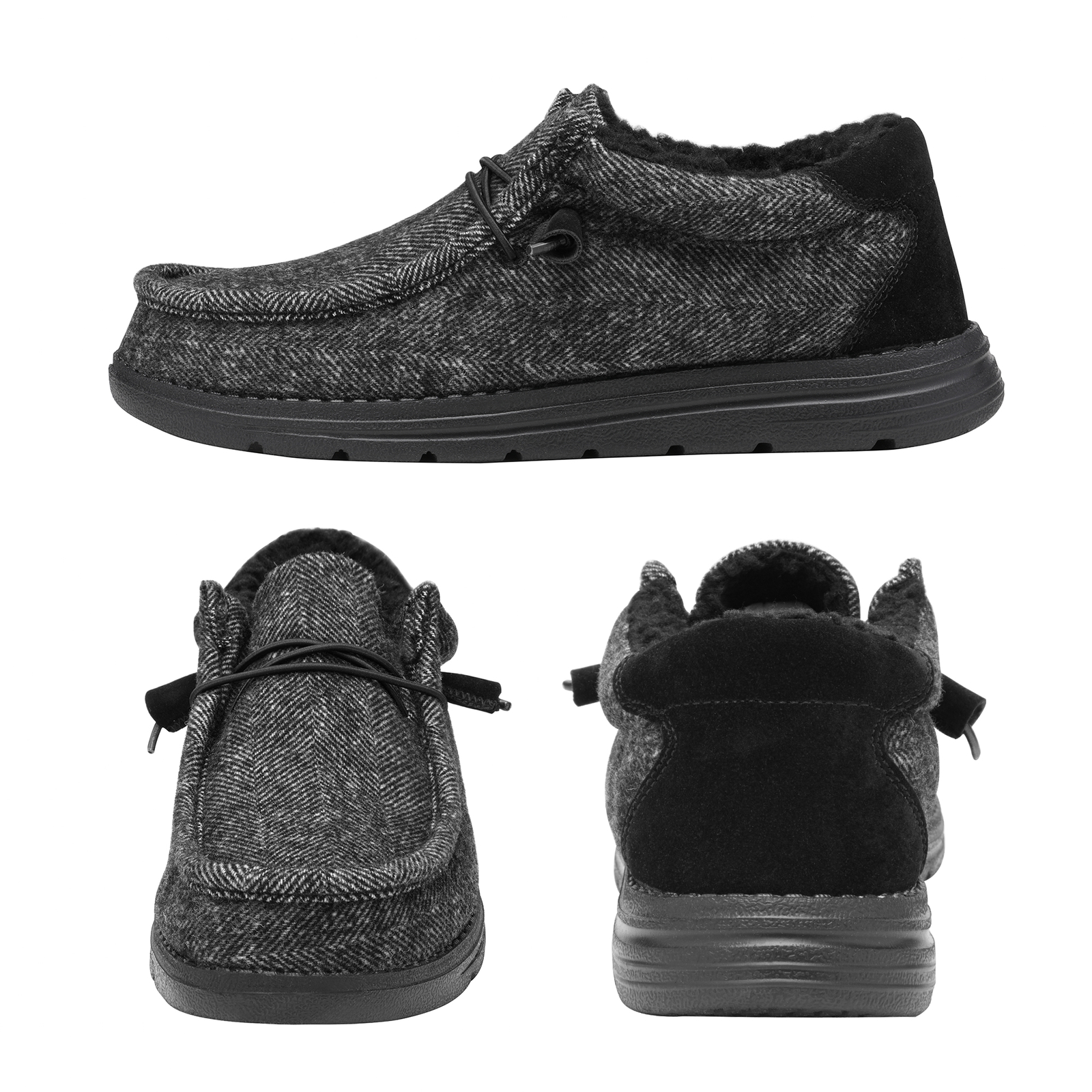 Bruno Marc Men’s Lightweight Slip-on Faux Fur Lined Loafers Casual Shoes