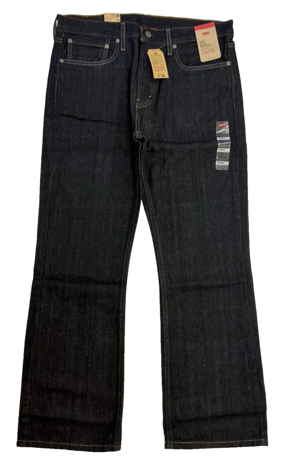 Levis 527 Slim Bootcut Jeans 34×30 Dark Blue Denim Western Cowboy Pants