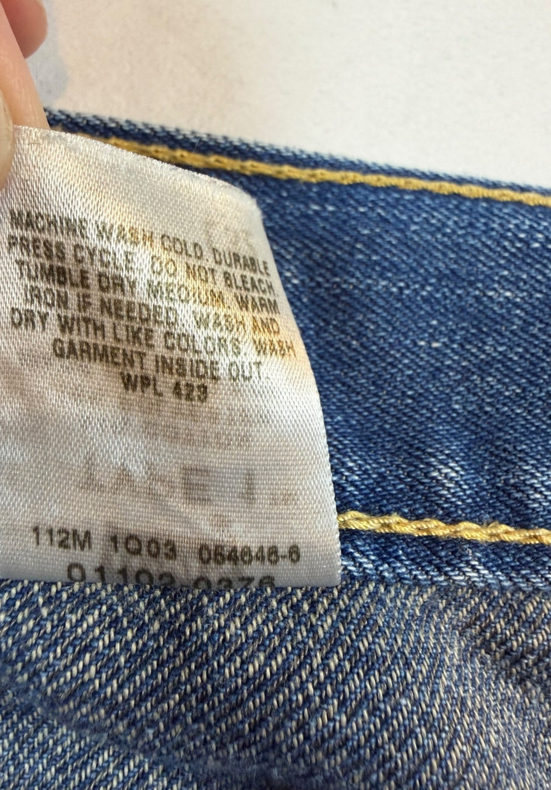 Type 1 One Real Loose Levis Mens 40×31 Blue Jeans RARE Y2K Wide Baggy Vintage