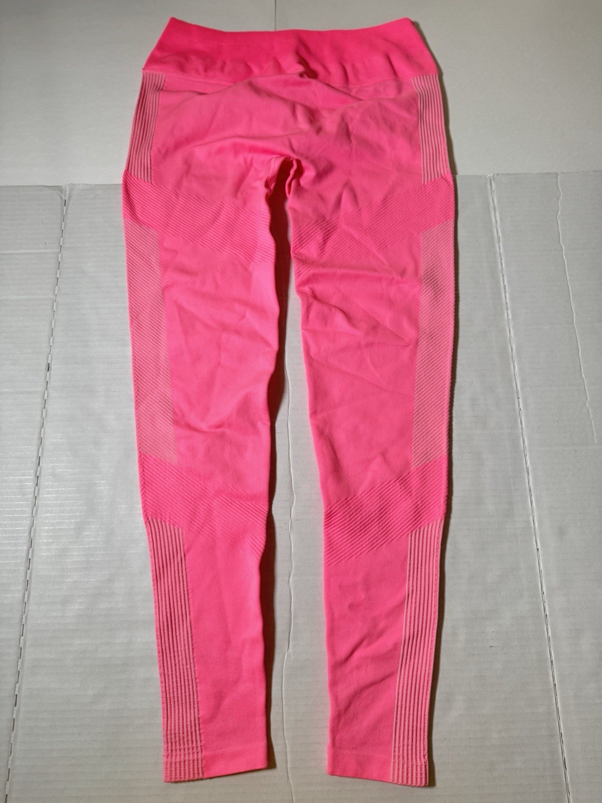 Pre Owned Excellent Fashion Nova Leggings Textured Light Pink Women Size S / M