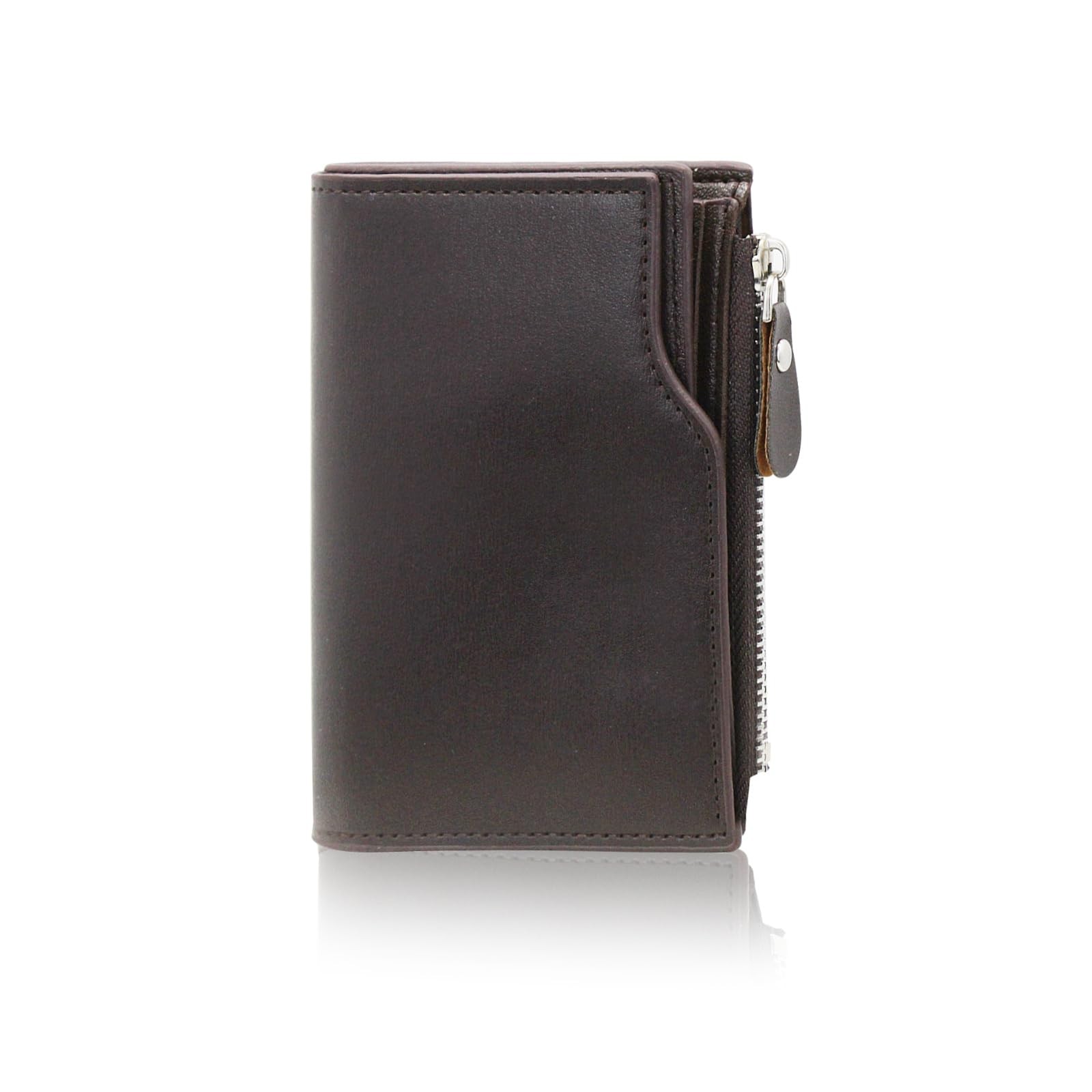 AdiStylinno Wallet for 12.2 x 9.5 x 1.5 cm / 4.8 x 3.7 x 0.6 inches, Coffee
