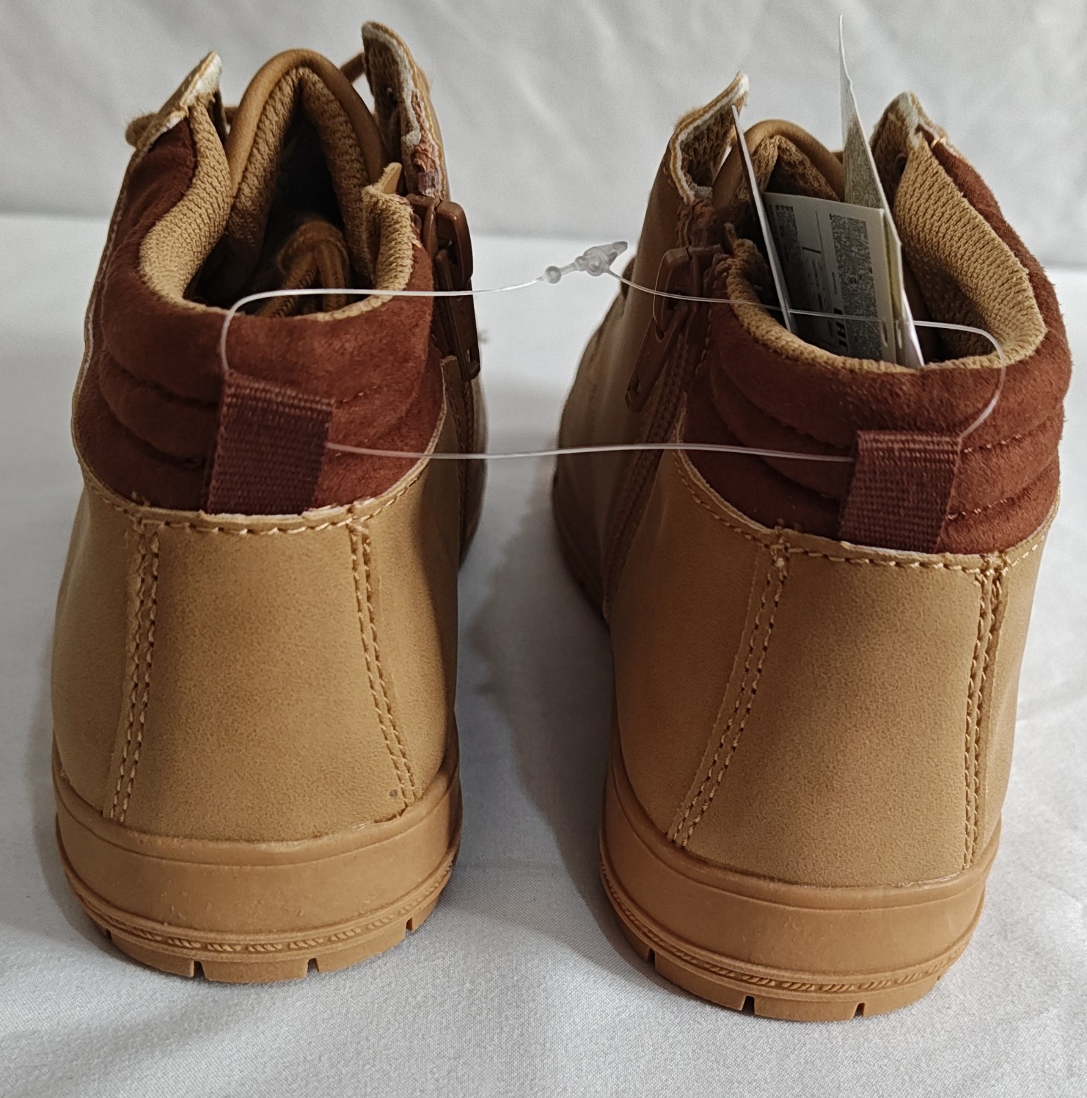 Gap Lightweight Memory Foam Boots Lace-up Hiking Brown Boys Kids ~ New