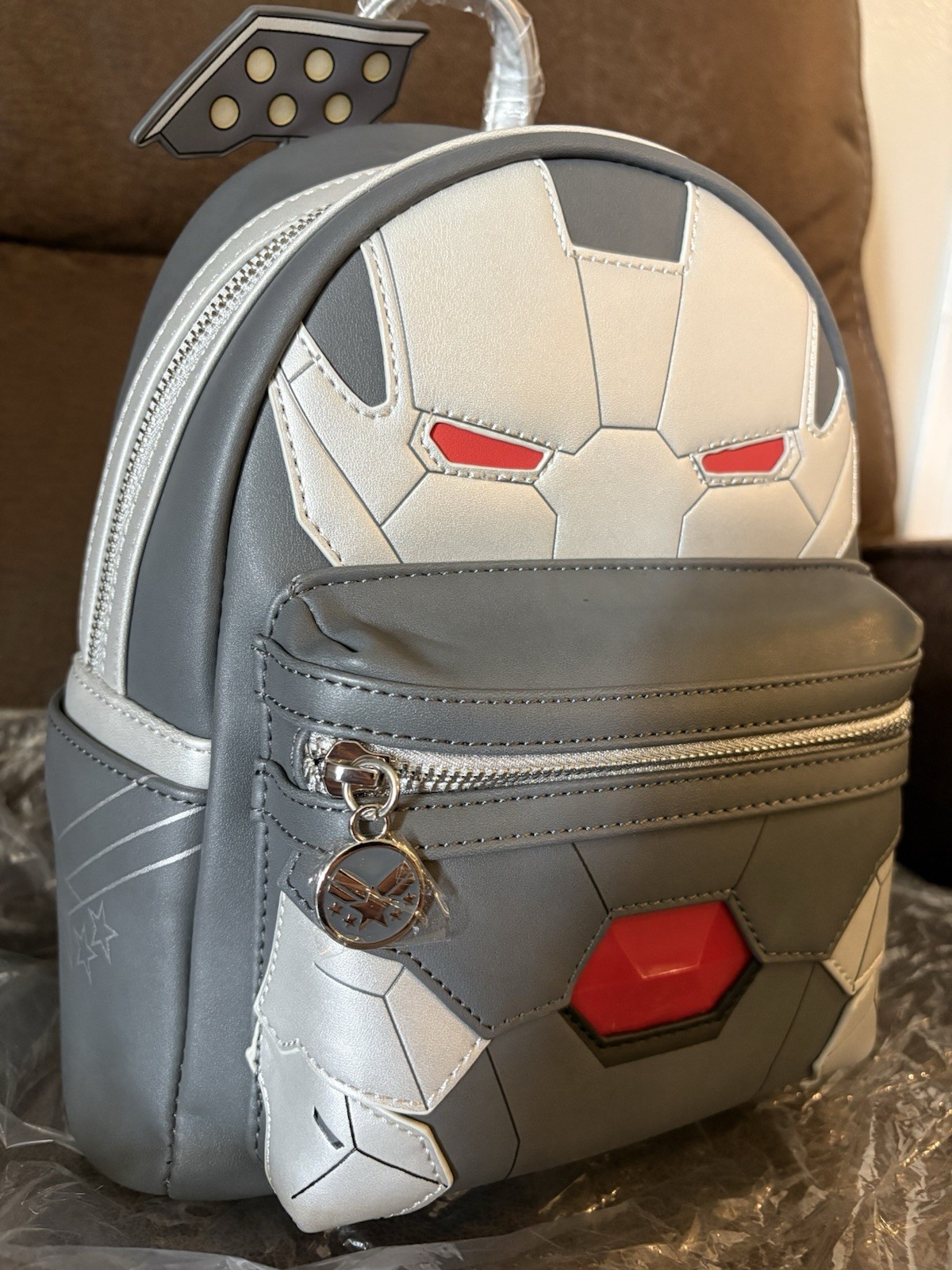 Loungefly Marvel Light Up War Machine Iron Man Cosplay Mini Backpack NWT