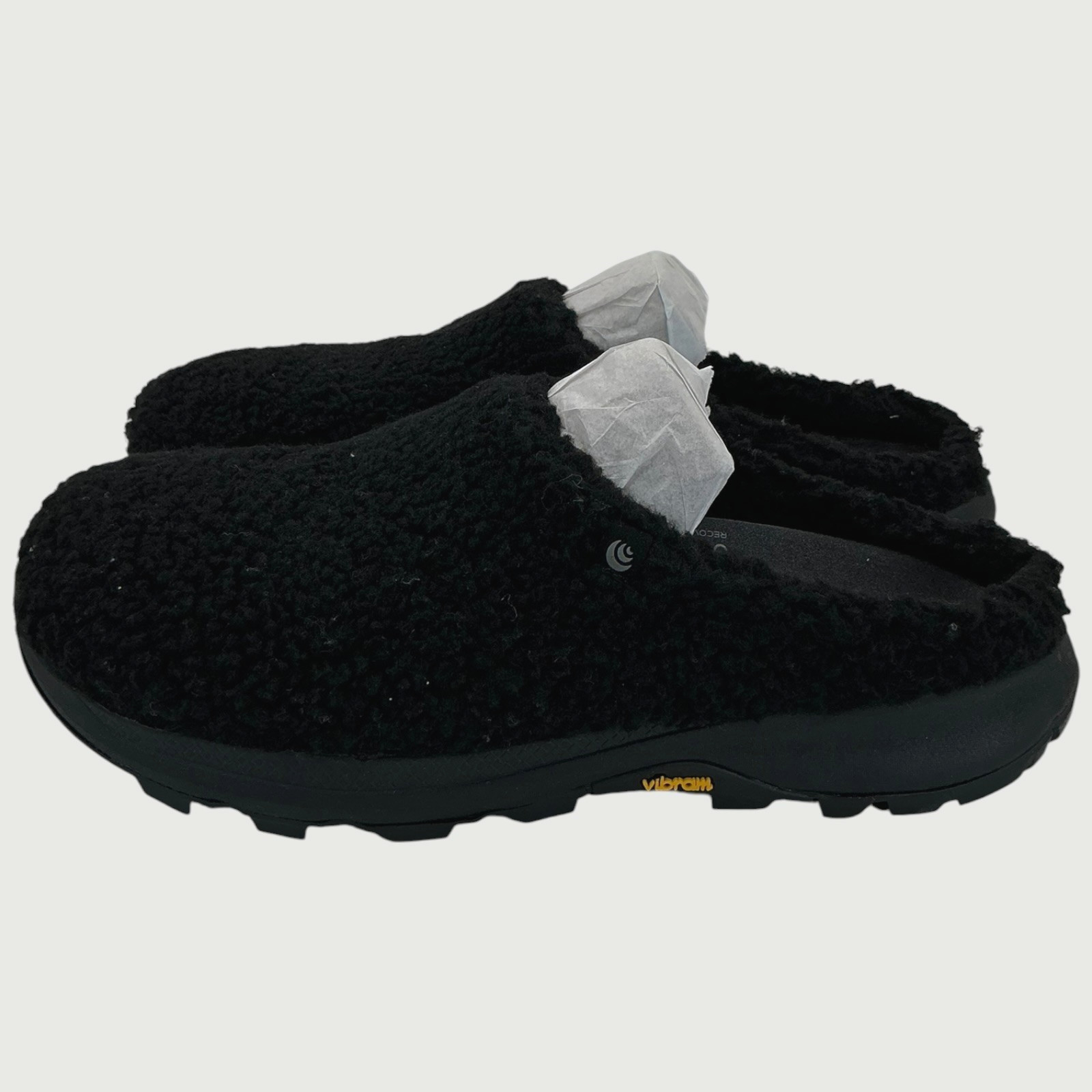 Topo Athletic Revive Men’s Size 10 Black Fleece Slip On Shoes NIB