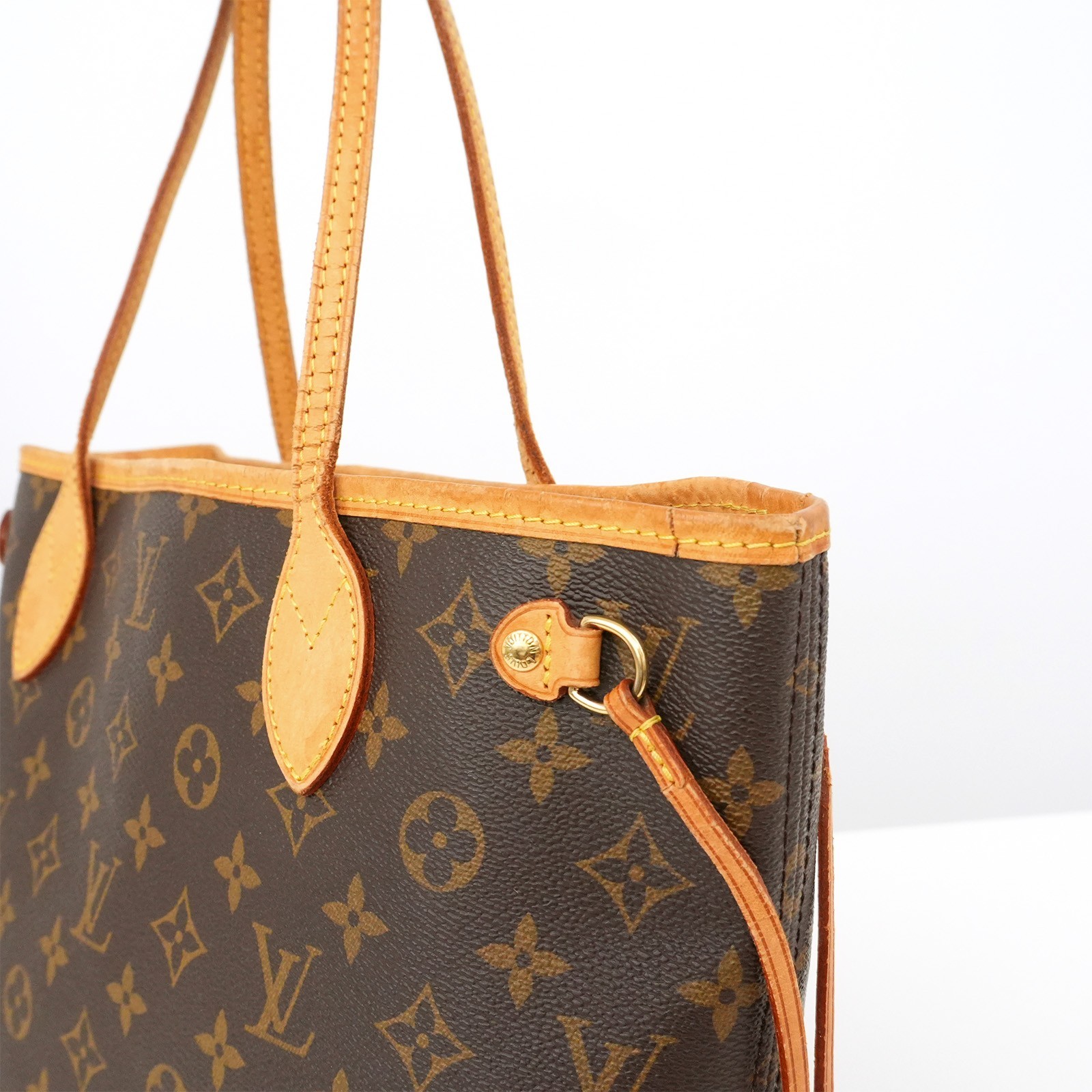 LOUIS VUITTON LV Monogram Neverfull PM M40155 Tote Bag Brown VI4097 Auth #57534A